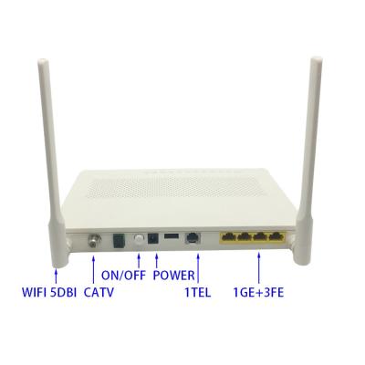 China HG8247H5 Huawei new product 1GE+3FE + 1POTS + WIFI + CATV + USB Port GPON/EPON FTTH ONU for sale