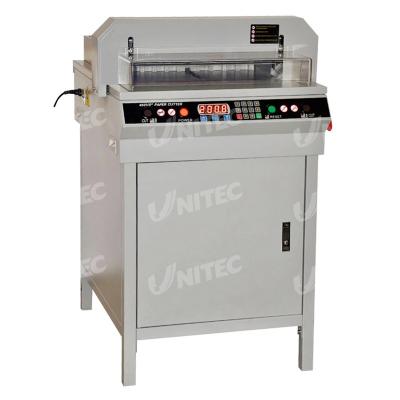 China Máquina de corte de papel industrial 1000W com papel automático Presser 450VS+ à venda