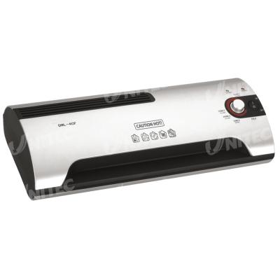 China 400W Plastic A4 Pouch Laminator Machine 4 Rollers 0.35M / Min DW-4CF for sale