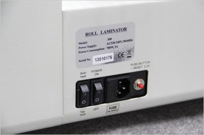 中国 220V/50の熱く、冷たいラミネーション、容易な操作、4つのローラーの暖房ランプの袋のラミネータ 販売のため