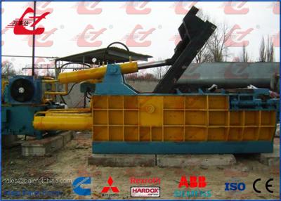China Manually Operated Hydraulic Metal Scrap Baling Machine 200 Ton Three Ram Baler for sale