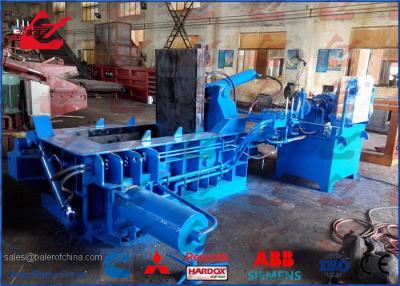 China 100 Ton Hydraulic Copper Wire Scrap Baling Press Machine 200 × 200mm Bale Size for sale