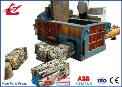 China Metal Scrap Baling Machine Diesel Engine Drive With Hopper 1 Year Warranty for sale