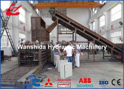 China 37kw Horizontal Plastic Film / Waste Paper Baler With Feeding Manual Tie for sale