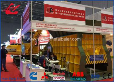 China Esquileo horizontal del metal del esquileo hidráulico automático de la chatarra con el PLC de Mitsubishi/de Siemens en venta