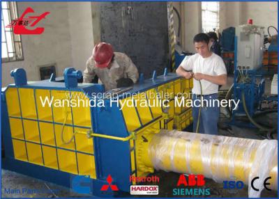 中国 フル オートマチックPLCの鋼管の不用なアルミニウム屑鉄の梱包機250x250mm 販売のため