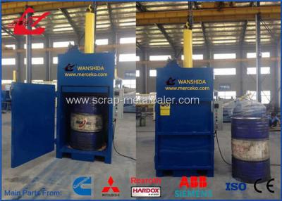 China Vertical Hydraulic Drum Crusher , Drum Compactor 25 Ton Force 11kW Motor for sale