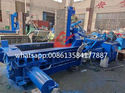 China WANSHIDA Scrap Metal Baler Aluminum Baling Press Compactor Machine Max. 3mm Thickness 1200-1500KG/H for sale
