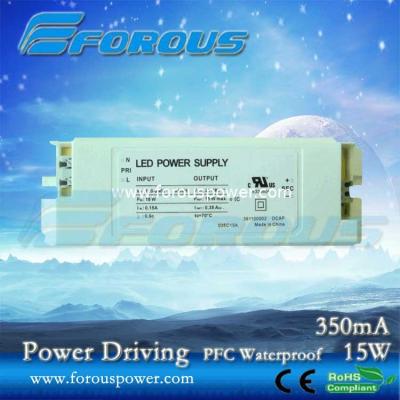 China PFC 350mA15W LED Triac Dimmer Driver Constant Current Led Power Supply Ce Ul ,UL,PSE, powe for sale