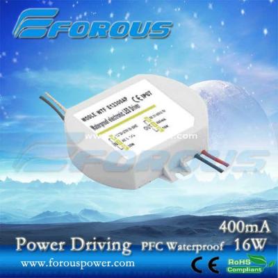 China PFC 400mA16W Led Power Supply Ce Ul for sale