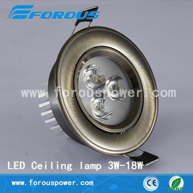 China 3W LED lantern days European imitation bronze lamp USA downlight for sale