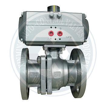 China Quarter Turn Pneumatic Ball Valve Actuator Double Action  Or Spring Return for sale