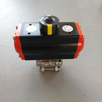 China Pneumatic Single Acting Spring Return Actuator Butterfly Valve Ball Valve for sale