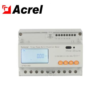 China Acrel DTSD1352-C 3 phase 4 wire 3p4w panel multifunction energy meter din rail rs485 modbus power meter for sale