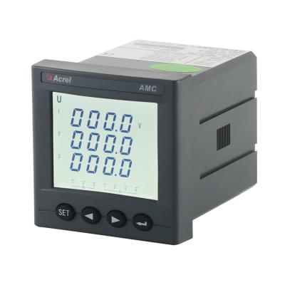 China Acrel AMC72L-AV single phase output current 4-20mA with LCD display energy measuring and monitoring RS485 communication for sale