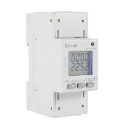 China ADL200 Digital Kwh Meter Single Phase / Acrel Din Rail Electric Meter for sale