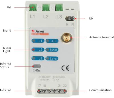 中国 AEW100-D36X 3スプリット・コアの変流器が付いている無線Lora力メートル400a 販売のため