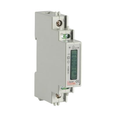 China Compact LCD Display Din Rail Energy Meter 50Hz 10VA RS485 for sale