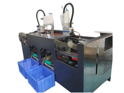 China High Speed 188 Automatic 2 Robot Arms Flat Paper Handle Pasting Machine Continuous Running For Paper Handle Production Line for sale