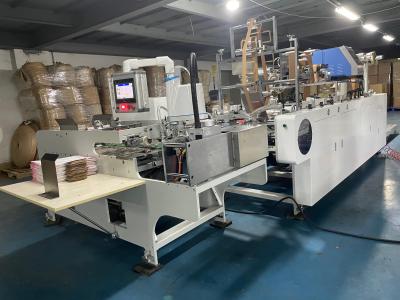 China High Efficiency 888 Automatic Flat Paper Handle Pasting Machine Stable Output Strong Adhesion For Paper Handle Production Line for sale