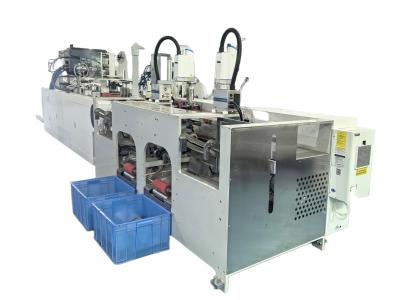 China Automatic 168 2 Robot Arms Twisted Rope Paper Handle Pasting Machine High Speed Bonding for Paper Bag Production for sale