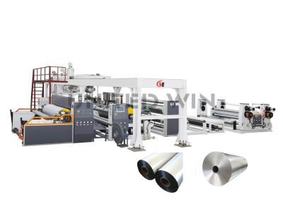 China Máquina de capa polivinílica de la laminación del papel de aluminio de la tela tejida para la materia textil del paño en venta
