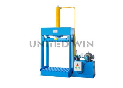 China 80 Ton Hydraulic Baling Press Machine für Baumwollstoff-Behälter-Tasche schmeißen zylinderförmiges raus zu verkaufen