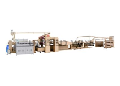 China Flat Filament Yarn Tape Extrusion Line For Pp And Pe Two Die Head 400KW for sale