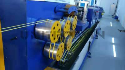 China PP Strap Band Extrusion Line Plastic Strap Manufacturing Machine Speed Adjustable for sale
