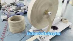 Hocheffiziente 10F-Wasserleim-Papiergriff-Twist-Maschine, stabile Ausgabe für die Papiergriffproduktion