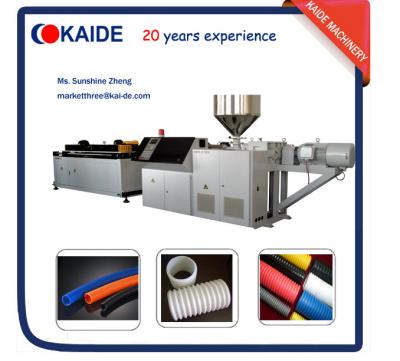 China PE Single Wall Corrugated Pipe Making Machine KAIDE factory for sale