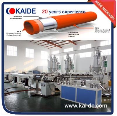 China Plastic pipe production line for PPR-AL-PPR pipe overlap welding for sale