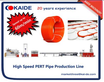 China 60m/min PERT Pipe Production Line with automatic pipe coiler for sale