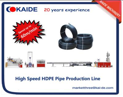 China High speed 60m/min PE Pipe Production Line with auto winding machine for sale