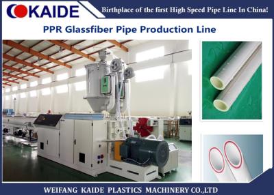 China 20-110mm PPR Pipe Extrusion Machine / 3 layer PPR GF Pipe Production Machine for sale