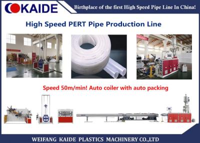 China 50m/min Plastic Pipe Production Line , PERT Pipe Making Machine Fully Automatic Winding Machine for sale