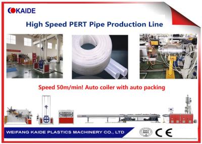 China PE-RT Pipe Production Line 50m/min PERT Heating Tube Production Machine for sale