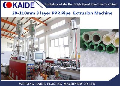 China 20-110mm Multilayer PPR pipe with Glassfiber Layer Extrusion Machine speed 28m/min for sale