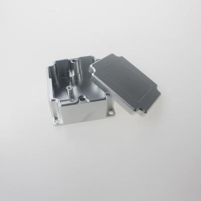 China Precision Machining Industrial CNC Electronics Enclosure With Sand Blast Anodizing Silver Te koop