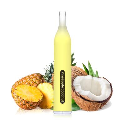中国 Pineapple Coconut Flavor 600 Puff Vape Pen Disposable 2.0ml 1.8Ohm 400mAh 販売のため