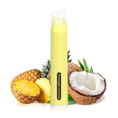 China 1500 Puff Plus Disposable Vape Pen Pineapple Coconut Flavor 5.0ml 1.8Ohm 900mAh for sale