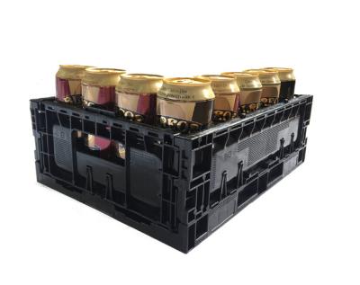 China PP HDPE material plastic beer wine bottle can 24 bottles cans crate factory export for sale for sale