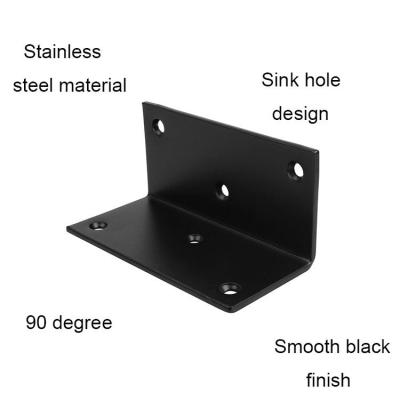 China Stainless Steel Metal Bracket Corner Bracket Galvanized Steel Table Custom Metal Right Angle for sale
