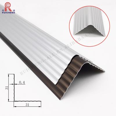 China 3 - 6m L Shape Aluminum Profile Wall Protector Corner Standard for sale