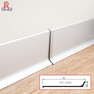 China 6063 Aluminum Skirting Board Anticorrosion 8.5mm Height OEM Available for sale