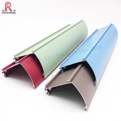 China Anodizing  Aluminum Curtain Wall System , 10mm Ceiling Mounted Curtain Track for sale