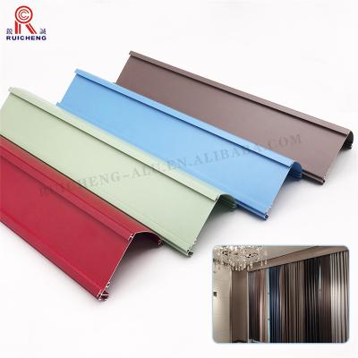 China 30mm Fineline Aluminium Curtain Track , Aluminium Bendable Curtain Track for sale