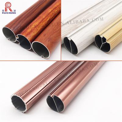 China Wall Mounted Aluminium Curtain Rail Track 12.5mm Height 6000 Series for sale