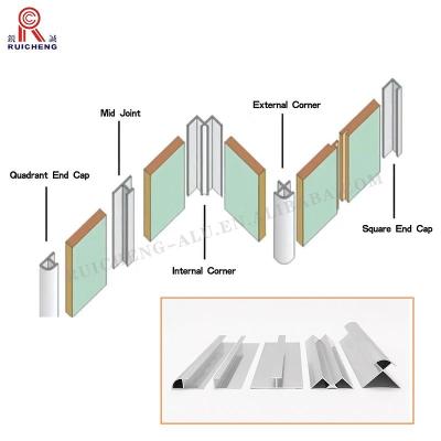 China Anchura de aluminio resistente del ajuste 9m m del panel de la baja temperatura para el tablero ULTRAVIOLETA en venta
