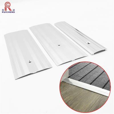 China Non Slip Aluminium Floor Threshold Strip Wood Laminated 2.5m Length for sale
